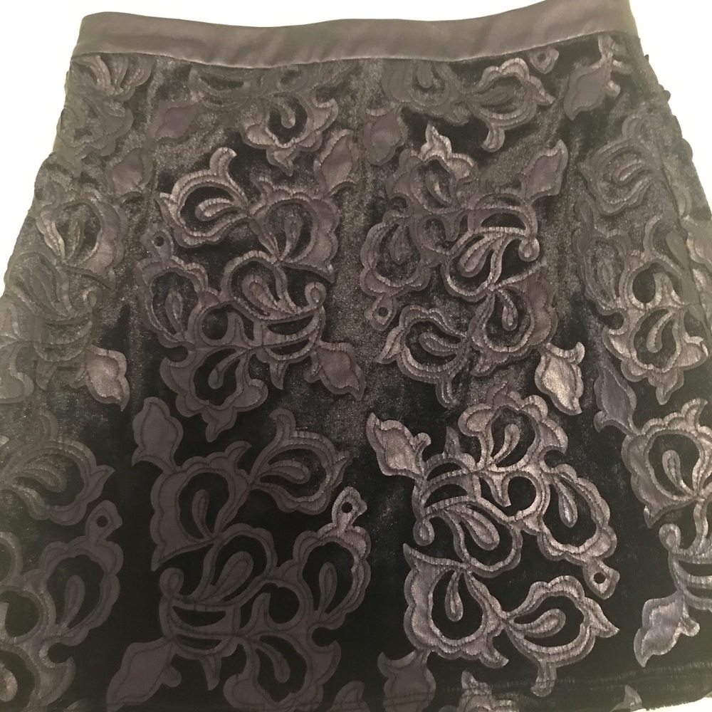 Black short skirt